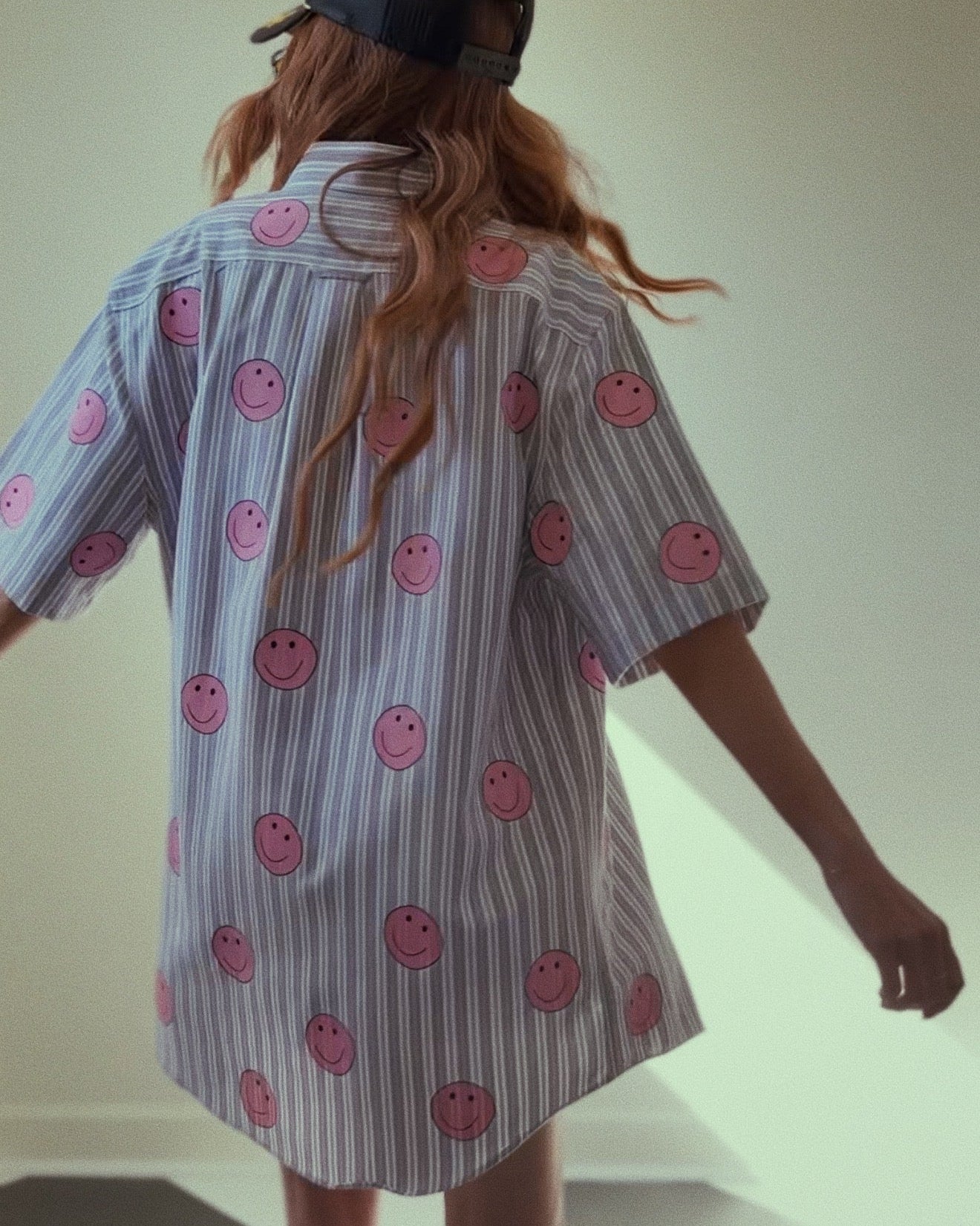 SMILEY FACE BUTTON UP SHIRT