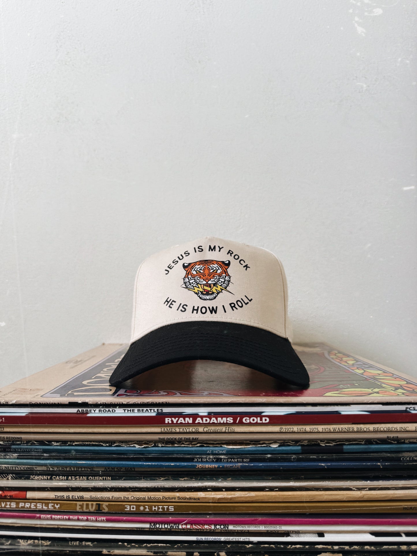 JESUS IS MY ROCK BASEBALL HAT
