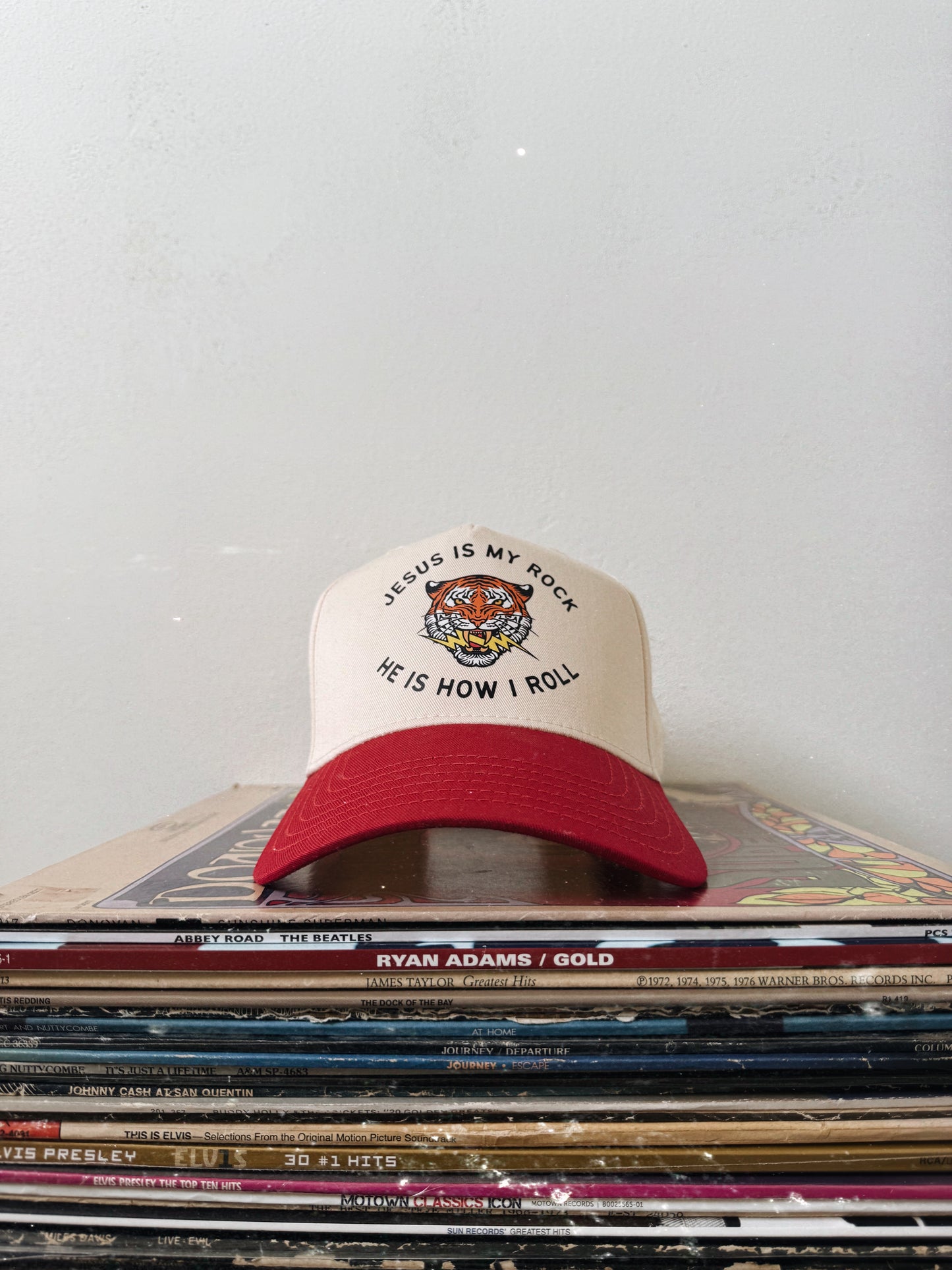 JESUS IS MY ROCK BASEBALL HAT