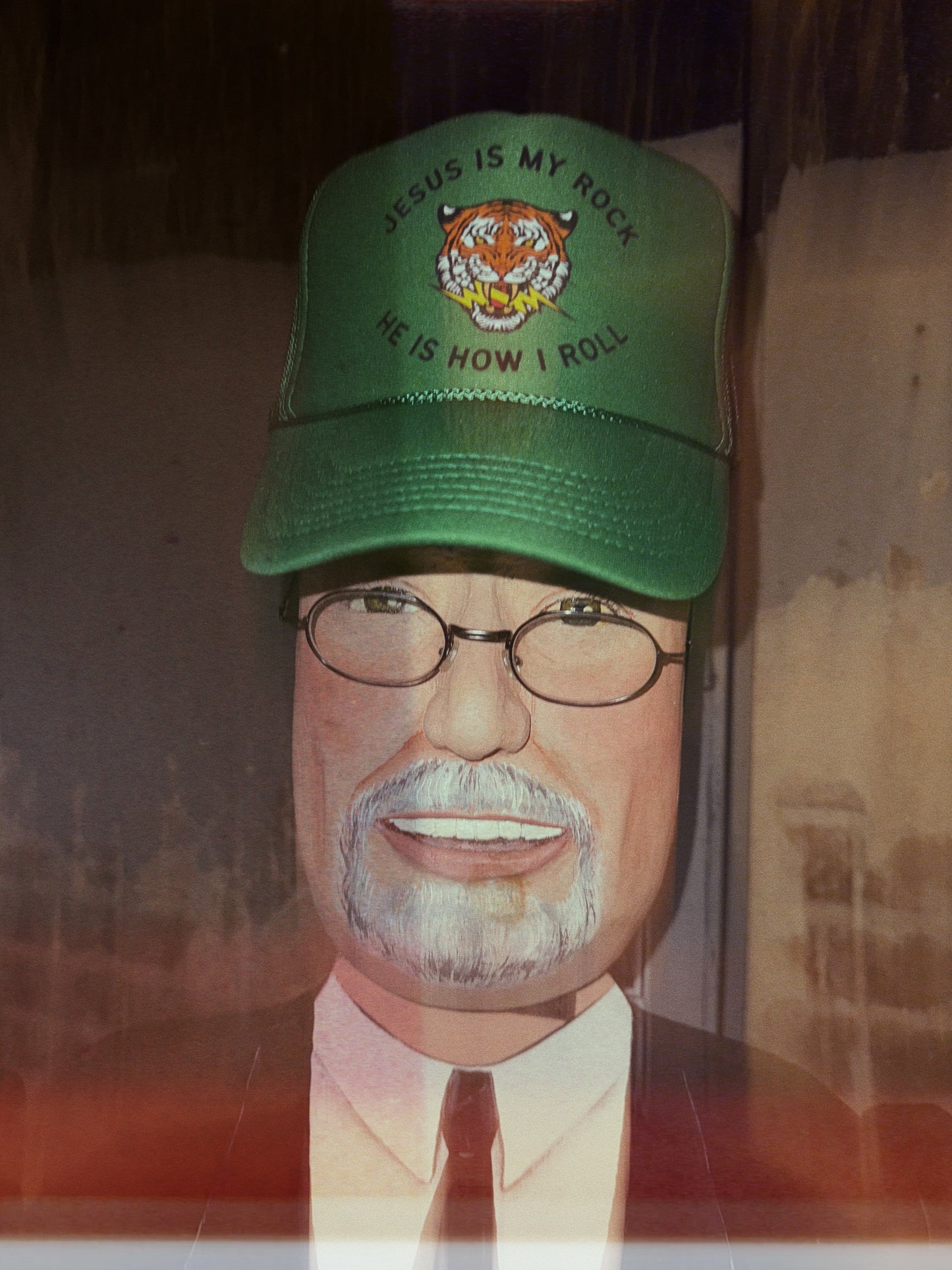 JESUS IS MY ROCK TRUCKER HAT