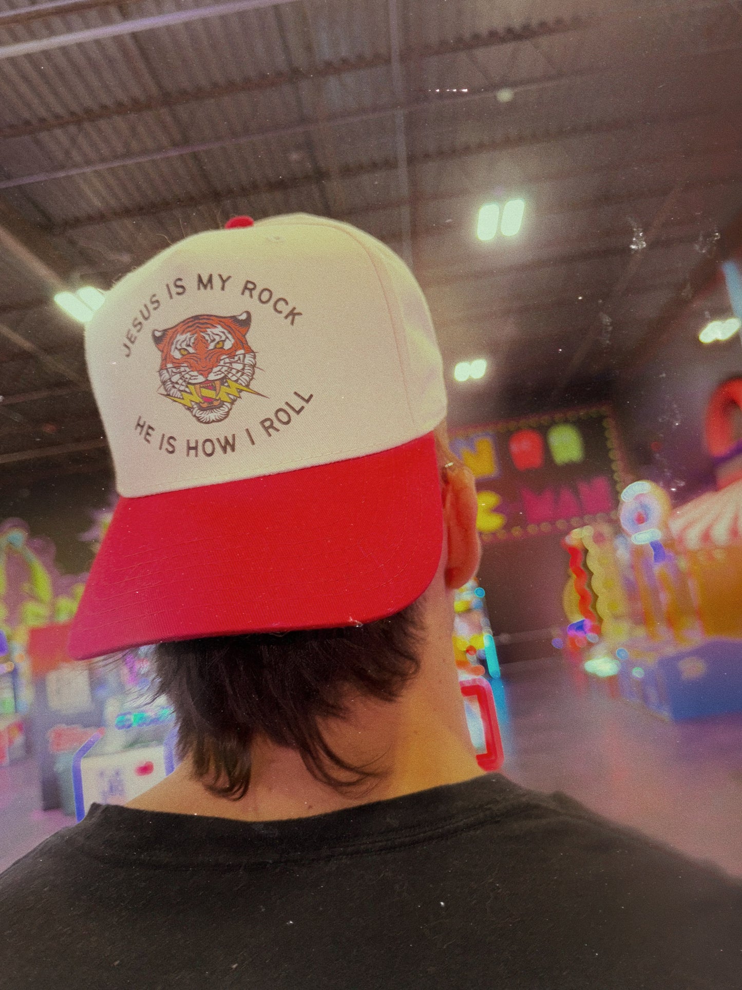 JESUS IS MY ROCK BASEBALL HAT