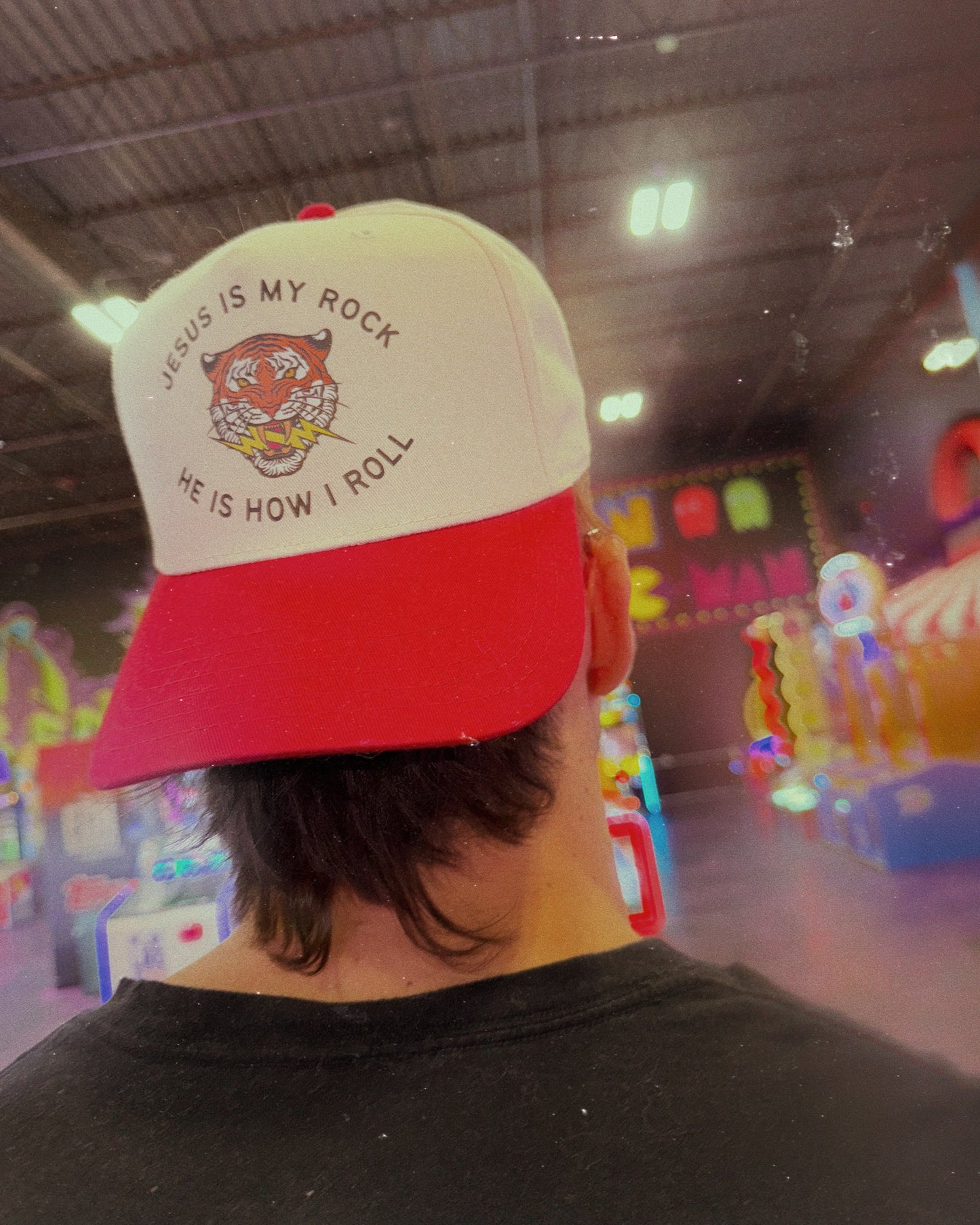 JESUS IS MY ROCK BASEBALL HAT