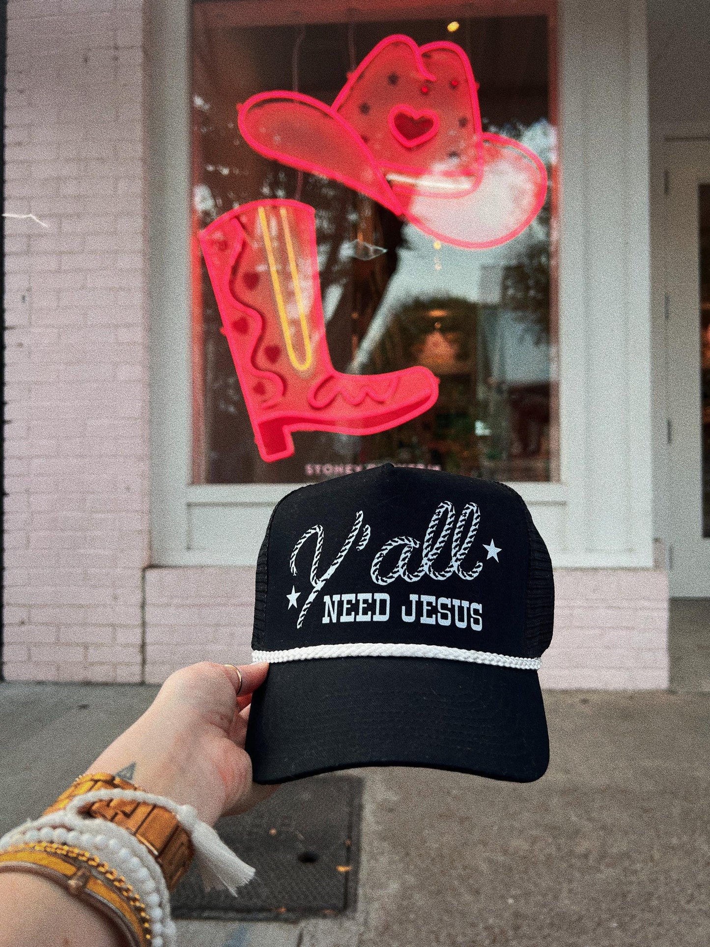 Y'ALL NEED JESUS ROPE HAT