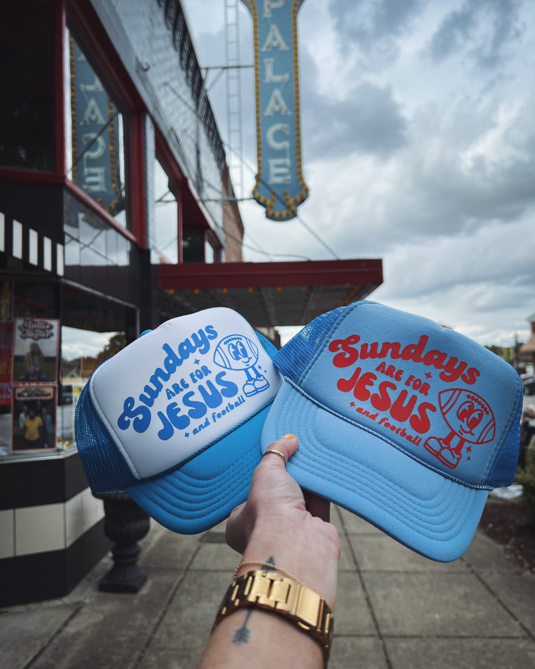 FOOTBALL SUNDAYS - Custom Christian Trucker Hat